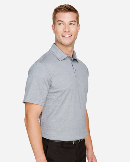 Devon & Jones Men's CrownLux Performance® Address Mélange Polo DG22 #colormdl_Grey Heather