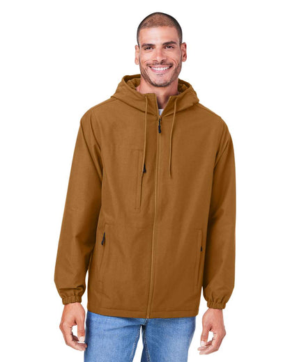 Harriton Unisex Flex Twill Hooded Jacket M73 #colormdl_Duck Brown