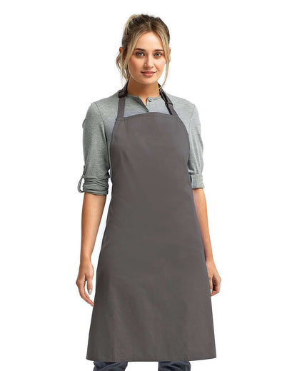 Artisan Collection by Reprime Recycled Bib Apron RP150 #colormdl_Dark Grey