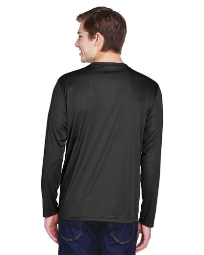 Team 365 Men's Zone Performance Long Sleeve T-Shirt TT11L #colormdl_Black