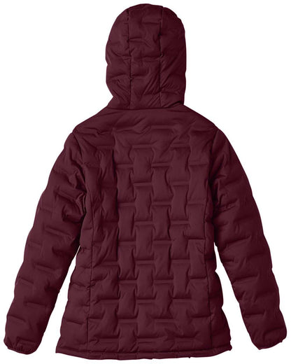 North End Women's Loft Puffer Jacket NE708W #color_Burgundy/ Olympic Blue