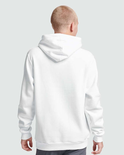JERZEES Unisex Eco™ Premium Blend Ring-Spun Hooded Sweatshirt 700MR #colormdl_White