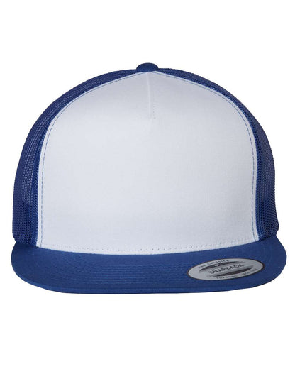 YP Classics Five-Panel Classic Trucker Cap 6006 #color_Royal/ White/ Royal