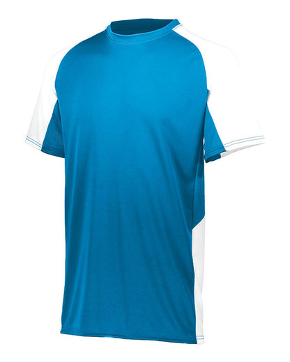 Augusta Sportswear Youth Cutter Jersey 1518 #color_Power Blue/ White