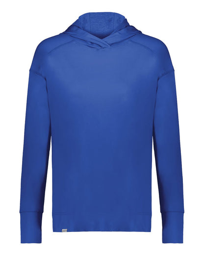 Holloway Women's Eco Revive™ Ventura Soft Knit Hooded Sweatshirt 222798 #color_Royal