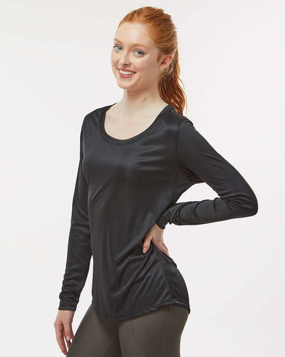 Paragon Women's Long Islander Performance Long Sleeve T-Shirt 214 #colormdl_Black