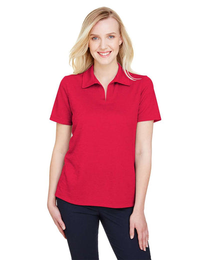 Devon & Jones Women's CrownLux Performance® Address Melange Polo DG22W #colormdl_Red Heather