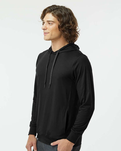 Holloway Men's Eco Revive™ Ventura Soft Knit Hooded Sweatshirt 222598 #colormdl_Black