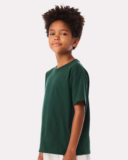 BELLA + CANVAS Youth 6oz. Heavyweight Tee 3010Y #colormdl_Forest