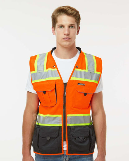 Kishigo Unisex Premium Black Series® Surveyors Vest S5002-5003 #colormdl_Orange