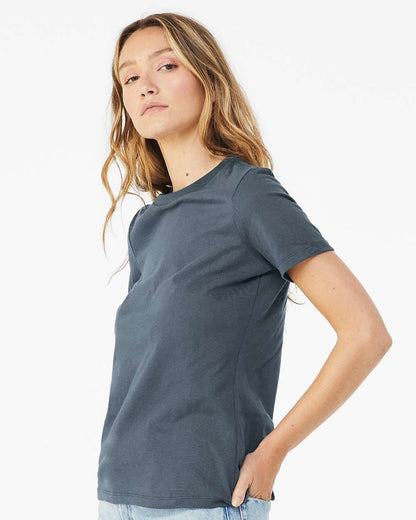 BELLA + CANVAS Women’s Relaxed Jersey Tee 6400 #colormdl_Vintage Navy