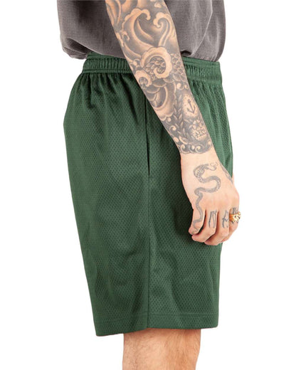 Shaka Wear Men's Mesh PE Gym Shorts SHMPS #colormdl_Moss