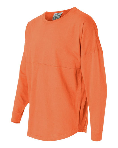J. America Unisex Game Day Jersey Long Sleeve T-Shirt 8229 #color_Coral