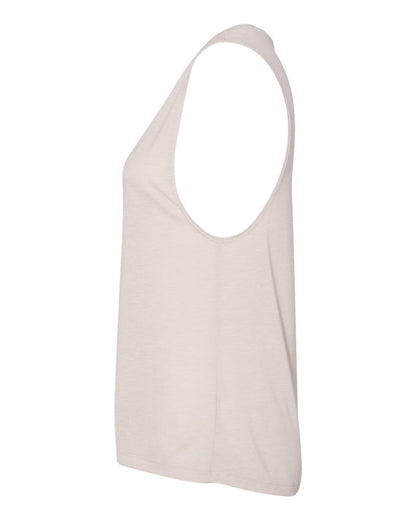 BELLA + CANVAS Women's Flowy Scoop Muscle Tank 8803 #color_Heather Dust