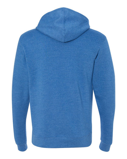 J. America Men's Triblend Fleece Hooded Sweatshirt 8871 #color_Cool Royal Triblend