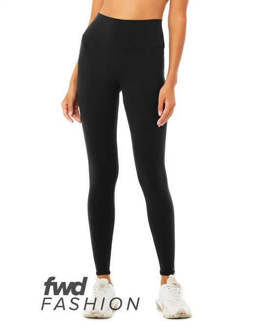 BELLA + CANVAS FWD Fashion Women's High Waist Fitness Leggings 0813