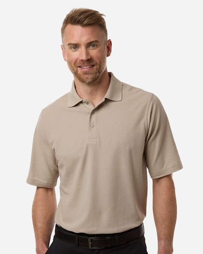 Harriton Men's Maverick CVC Pique Polo M105 #colormdl_Khaki