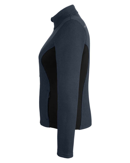 Spyder Women's Constant Full-Zip Sweater Fleece Jacket 187335 #color_Frontier/ Black/ White