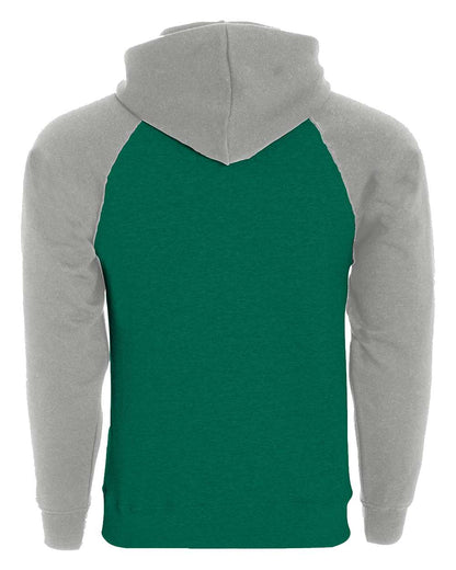 Holloway Men's Athletic Fleece Banner Hooded Sweatshirt 229179 #color_Dark Green/ Athletic Heather