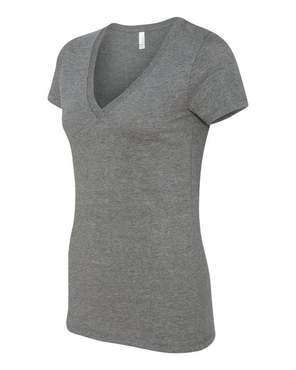 BELLA + CANVAS Women’s Jersey Deep V-Neck Tee 6035 #color_Deep Heather