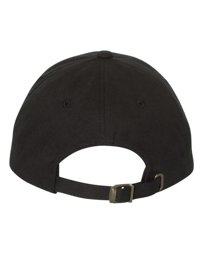 YP Classics Peached Cotton Twill Dad Hat 6245PT #color_Black