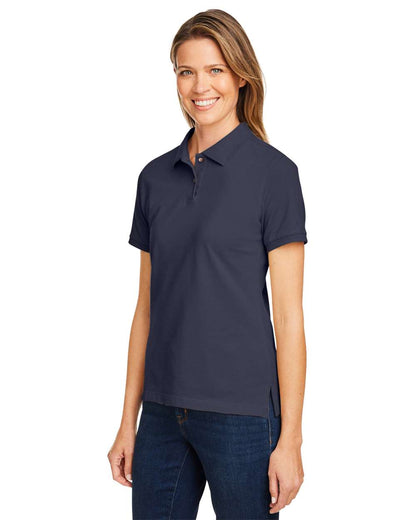 Harriton Women's Cotton Polo M200W #colormdl_Navy