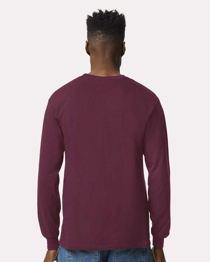 Gildan Unisex Ultra Cotton® Long Sleeve T-Shirt 2400 #colormdl_Maroon