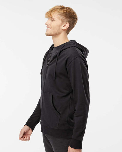 Independent Trading Co. Unisex Midweight Full-Zip Hooded Sweatshirt SS4500Z #colormdl_Black