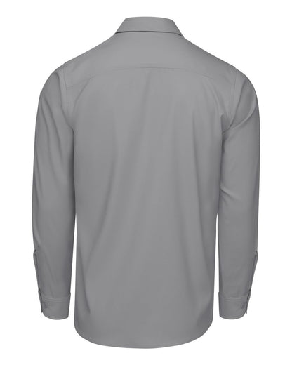 Red Kap Men's Tall Cooling Long Sleeve Work Shirt TSM4T #color_Gravel