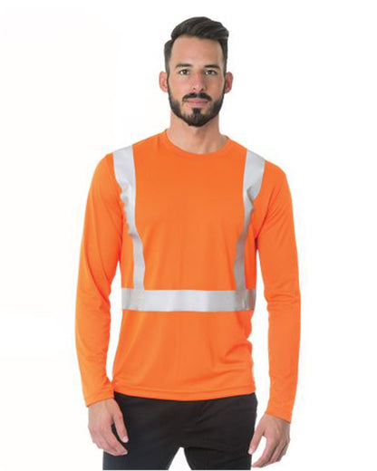Bayside Men's USA-Made Hi-Visibility Long Sleeve Performance T-Shirt 3742 Bayside Men's USA-Made Hi-Visibility Long Sleeve Performance T-Shirt 3742