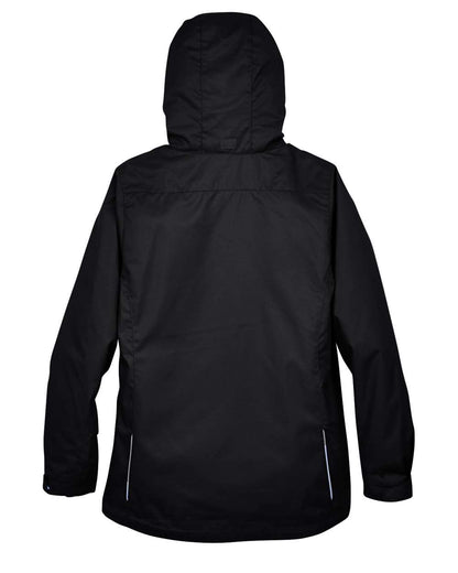 CORE365 Women's 3-in-1 Jacket with Fleece Liner 78205 #color_Black