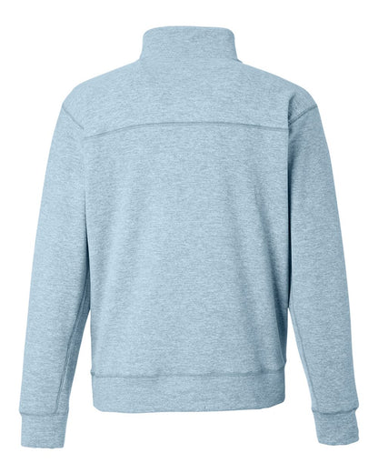 J. America Unisex Electric Fleece Quarter-Zip Sweatshirt 8741 #color_Electric Sky
