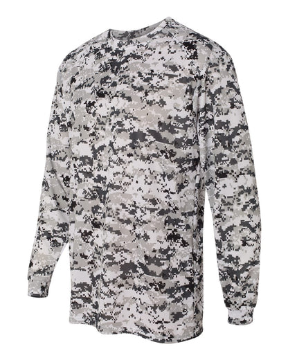 Badger Digital Camo Long Sleeve T-Shirt 4184 #color_White Digital