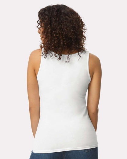 Gildan Women's Softstyle® Tank Top 64200L #colormdl_White
