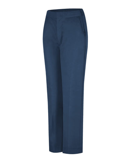Red Kap Women's Half-Elastic Work Pants PT59 #color_Navy - Unhemmed
