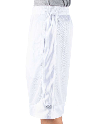 Shaka Wear Men's Mesh Shorts SHBMS #colormdl_White