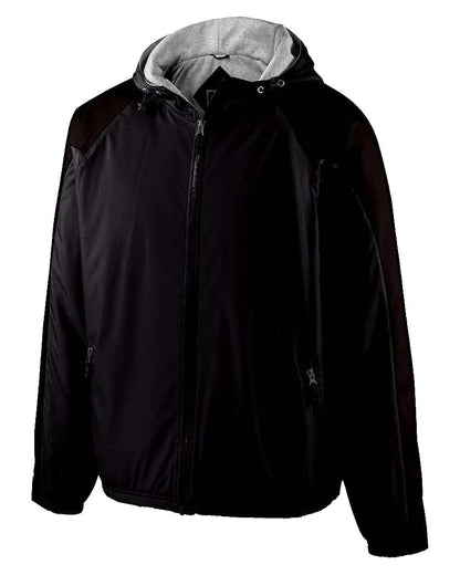 Holloway Men's Homefield Hooded Jacket 229111 #color_Black