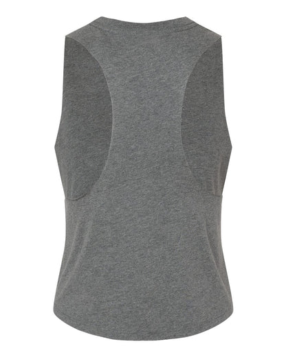 BELLA + CANVAS Women's Racerback Crop Tank 6682 #color_Deep Heather