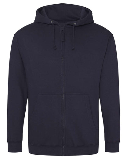 AWDis Unisex Midweight College Full-Zip Hooded Sweatshirt JHA050 #color_Oxford Navy