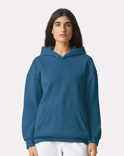 American Apparel Unisex ReFlex Fleece Hoodie Sweatshirt RF498 #colormdl_Sea Blue