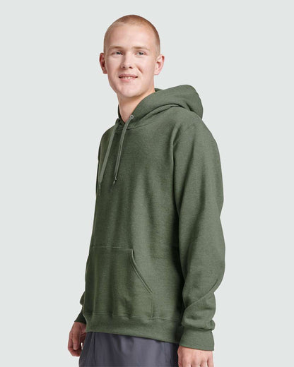 JERZEES Unisex Eco™ Premium Blend Ring-Spun Hooded Sweatshirt 700MR #colormdl_Military Green Heather