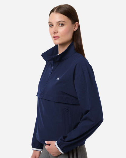 Adidas Women's Go-To Quarter-Zip Jacket A1012 #colormdl_Collegiate Navy