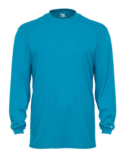Badger Unisex B-Core Long Sleeve T-Shirt 4104 #color_Electric Blue