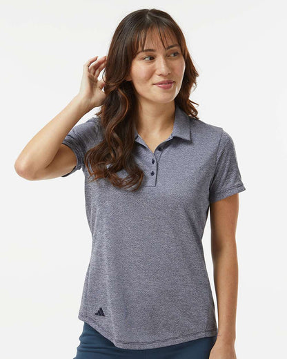 Adidas Women's Space Dyed Polo A592 #colormdl_Collegiate Navy Melange