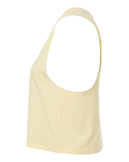 BELLA + CANVAS Women's Racerback Crop Tank 6682 #color_Heather French Vanilla