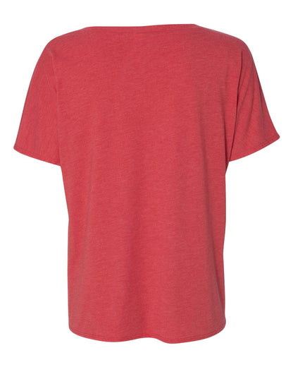 BELLA + CANVAS Women’s Slouchy V-Neck Tee 8815 #color_Red Triblend