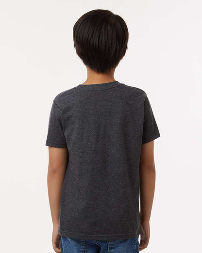 Tultex Youth Fine Jersey T-Shirt 235 #colormdl_Heather Graphite