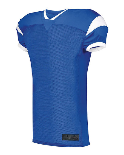 Augusta Sportswear Youth Slant Football Jersey 9583 #color_Royal/ White