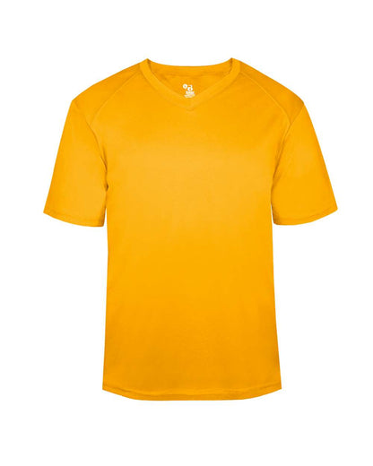 Badger Youth B-Core V-Neck T-Shirt 2162 #color_Gold