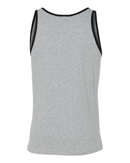 BELLA + CANVAS Jersey Tank 3480 #color_Athletic Heather/ Black